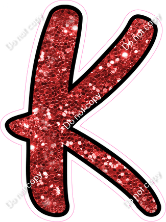 CUL 23.5" Individuals - Red Sparkle K