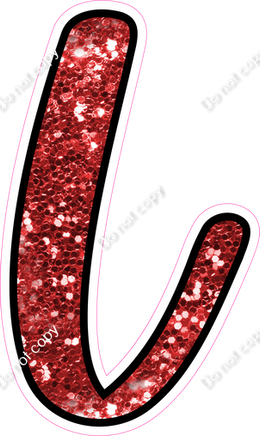 CUL 23.5" Individuals - Red Sparkle L