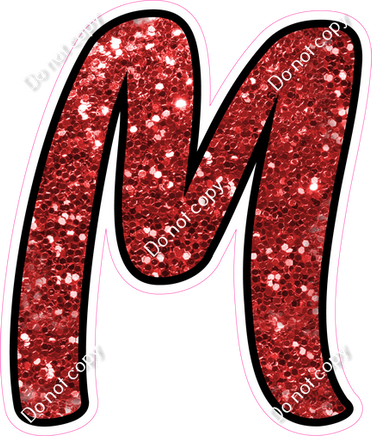 CUL 23.5" Individuals - Red Sparkle M