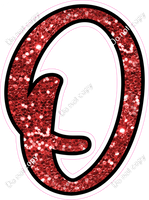 CUL 23.5" Individuals - Red Sparkle O