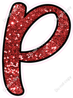 CUL 23.5" Individuals - Red Sparkle P