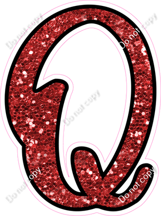 CUL 23.5" Individuals - Red Sparkle Q