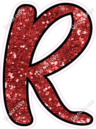 CUL 23.5" Individuals - Red Sparkle R