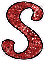 CUL 23.5" Individuals - Red Sparkle S