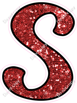 CUL 23.5" Individuals - Red Sparkle S