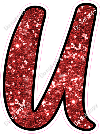 CUL 23.5" Individuals - Red Sparkle U