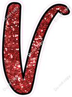 CUL 23.5" Individuals - Red Sparkle V