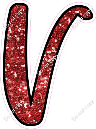 CUL 23.5" Individuals - Red Sparkle V