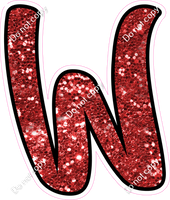 CUL 23.5" Individuals - Red Sparkle W