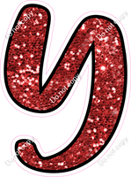 CUL 23.5" Individuals - Red Sparkle Y