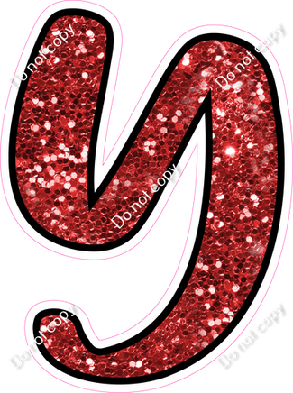 CUL 23.5" Individuals - Red Sparkle Y