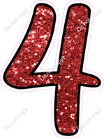 CUL 23.5" Individuals - Red Sparkle 4