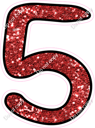 CUL 23.5" Individuals - Red Sparkle 5