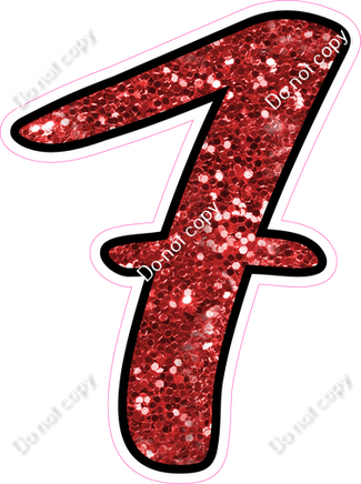 CUL 23.5" Individuals - Red Sparkle 7