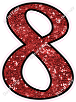 CUL 23.5" Individuals - Red Sparkle 8