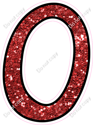 CUL 23.5" Individuals - Red Sparkle