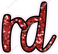 CUL 23.5" Individuals - Red Sparkle RD