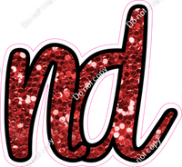 CUL 23.5" Individuals - Red Sparkle ND