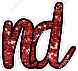 CUL 23.5" Individuals - Red Sparkle ND