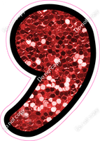 CUL 23.5" Individuals - Red Sparkle Apostrophe