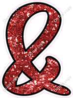 CUL 23.5" Individuals - Red Sparkle &