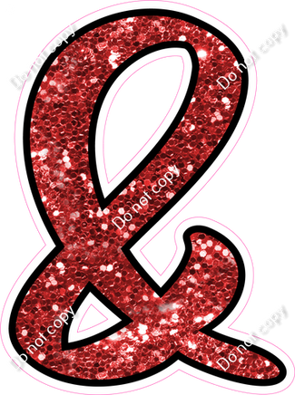 CUL 23.5" Individuals - Red Sparkle &