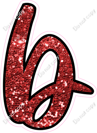 CUL 23.5" Individuals - Red Sparkle b