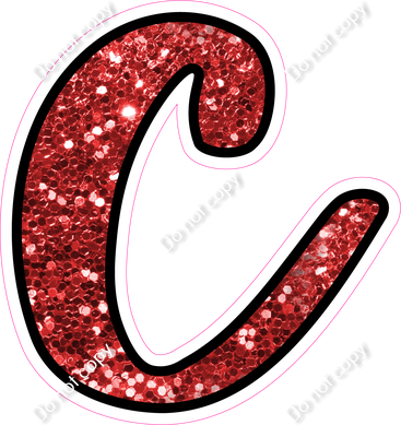 CUL 23.5" Individuals - Red Sparkle c