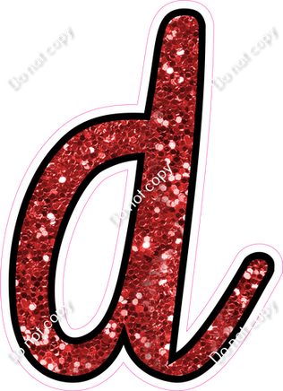 CUL 23.5" Individuals - Red Sparkle d