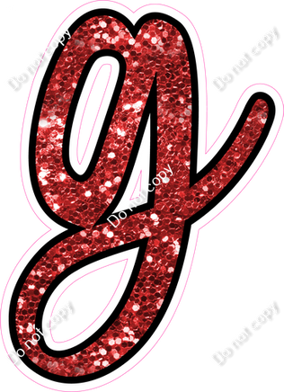 CUL 23.5" Individuals - Red Sparkle g