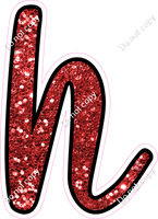 CUL 23.5" Individuals - Red Sparkle h