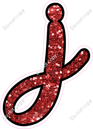 CUL 23.5" Individuals - Red Sparkle j