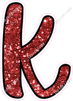 CUL 23.5" Individuals - Red Sparkle k