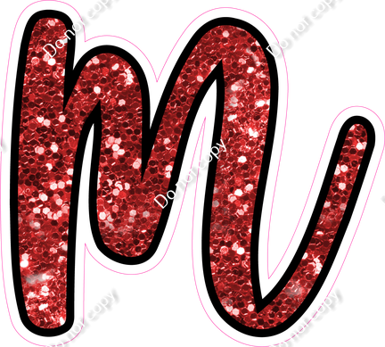 CUL 23.5" Individuals - Red Sparkle m