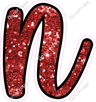 CUL 23.5" Individuals - Red Sparkle n