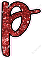 CUL 23.5" Individuals - Red Sparkle p