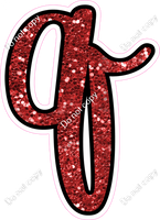 CUL 23.5" Individuals - Red Sparkle q