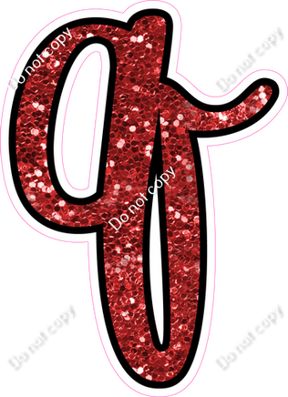 CUL 23.5" Individuals - Red Sparkle q