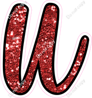 CUL 23.5" Individuals - Red Sparkle u