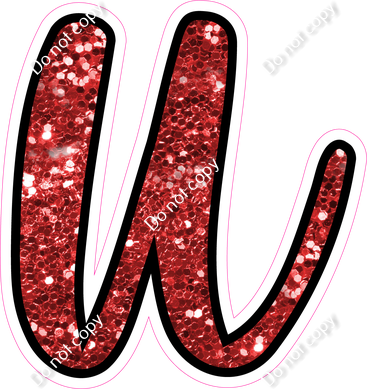 CUL 23.5" Individuals - Red Sparkle u