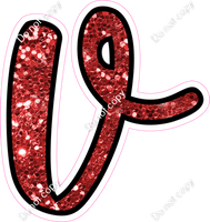 CUL 23.5" Individuals - Red Sparkle v