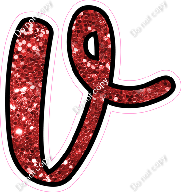 CUL 23.5" Individuals - Red Sparkle v