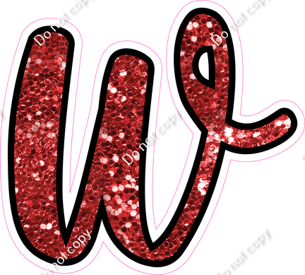 CUL 23.5" Individuals - Red Sparkle w