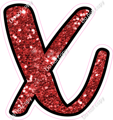 CUL 23.5" Individuals - Red Sparkle x