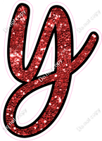 CUL 23.5" Individuals - Red Sparkle y