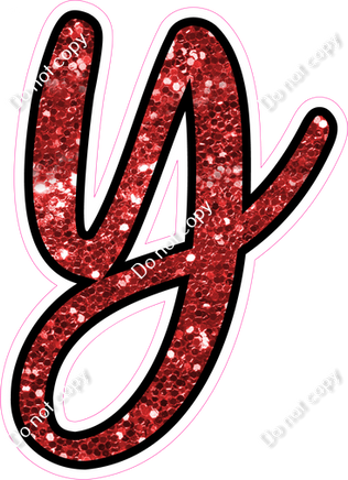 CUL 23.5" Individuals - Red Sparkle y