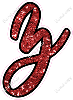 CUL 23.5" Individuals - Red Sparkle z