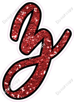 CUL 23.5" Individuals - Red Sparkle z