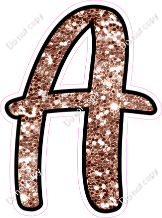 CUL 23.5" Individuals - Rose Gold Sparkle A