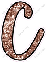 CUL 23.5" Individuals - Rose Gold Sparkle C